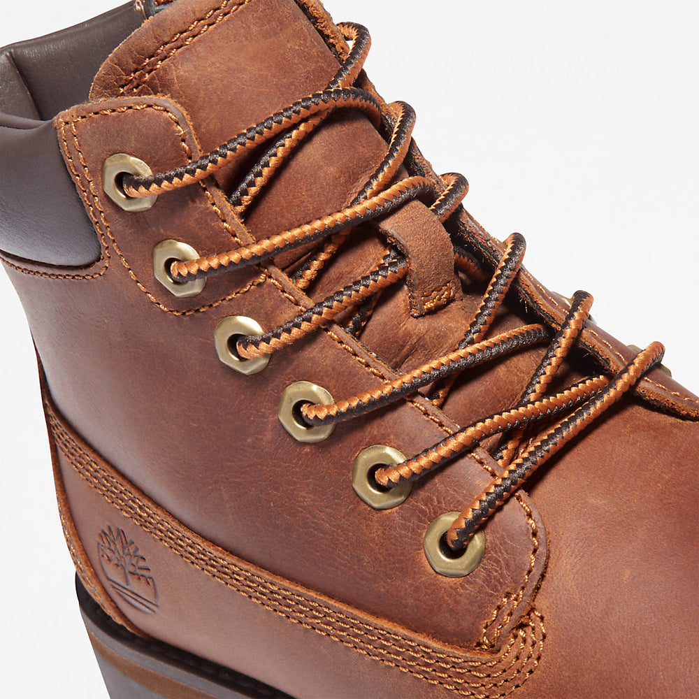 Courma 6 Inch Side-Zip Boot for Youth in Brown Timberland US