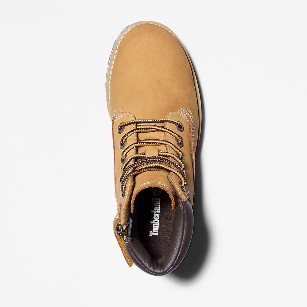 Courma 6 Inch Side-Zip Boot for Youth in Yellow Timberland Sale