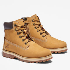 Courma 6 Inch Side-Zip Boot for Youth in Yellow Timberland Sale