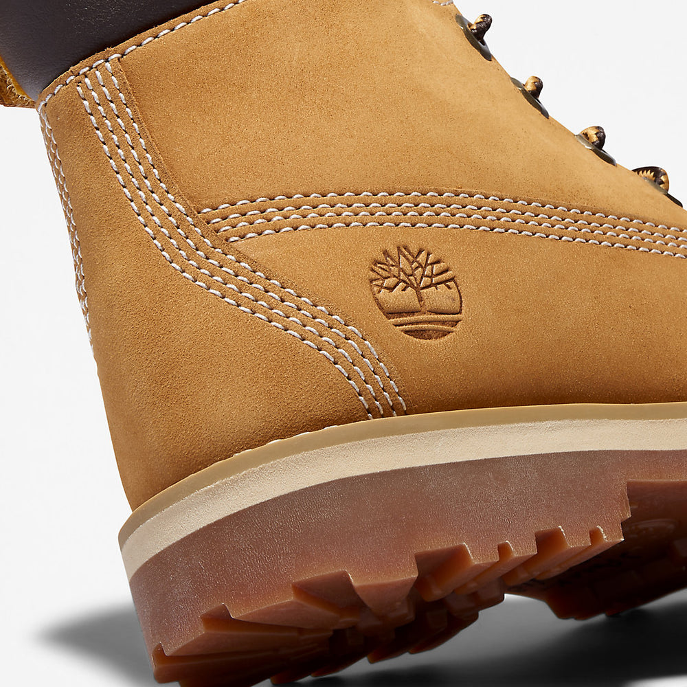 Courma 6 Inch Side-Zip Boot for Youth in Yellow Timberland Sale