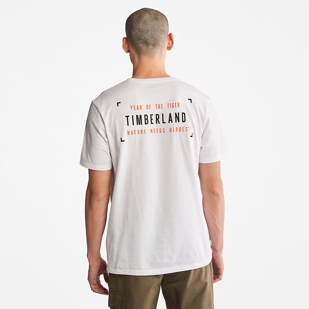 Year of the Tiger T-Shirt for Men in White Timberland Online