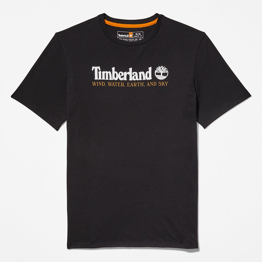 Wind, Water, Earth and Sky™ T-Shirt for Men in Black Timberland Outlet