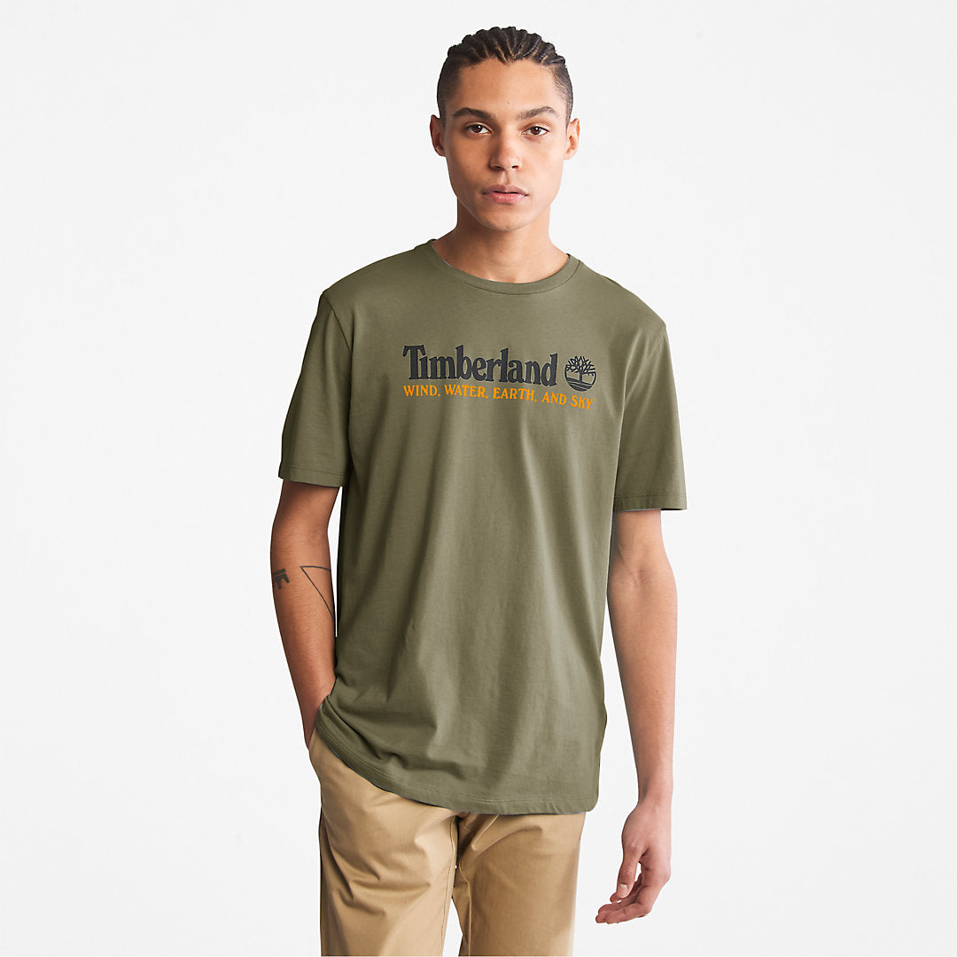 Wind, Water, Earth and Sky™ T-Shirt for Men in Dark Green Timberland Discount