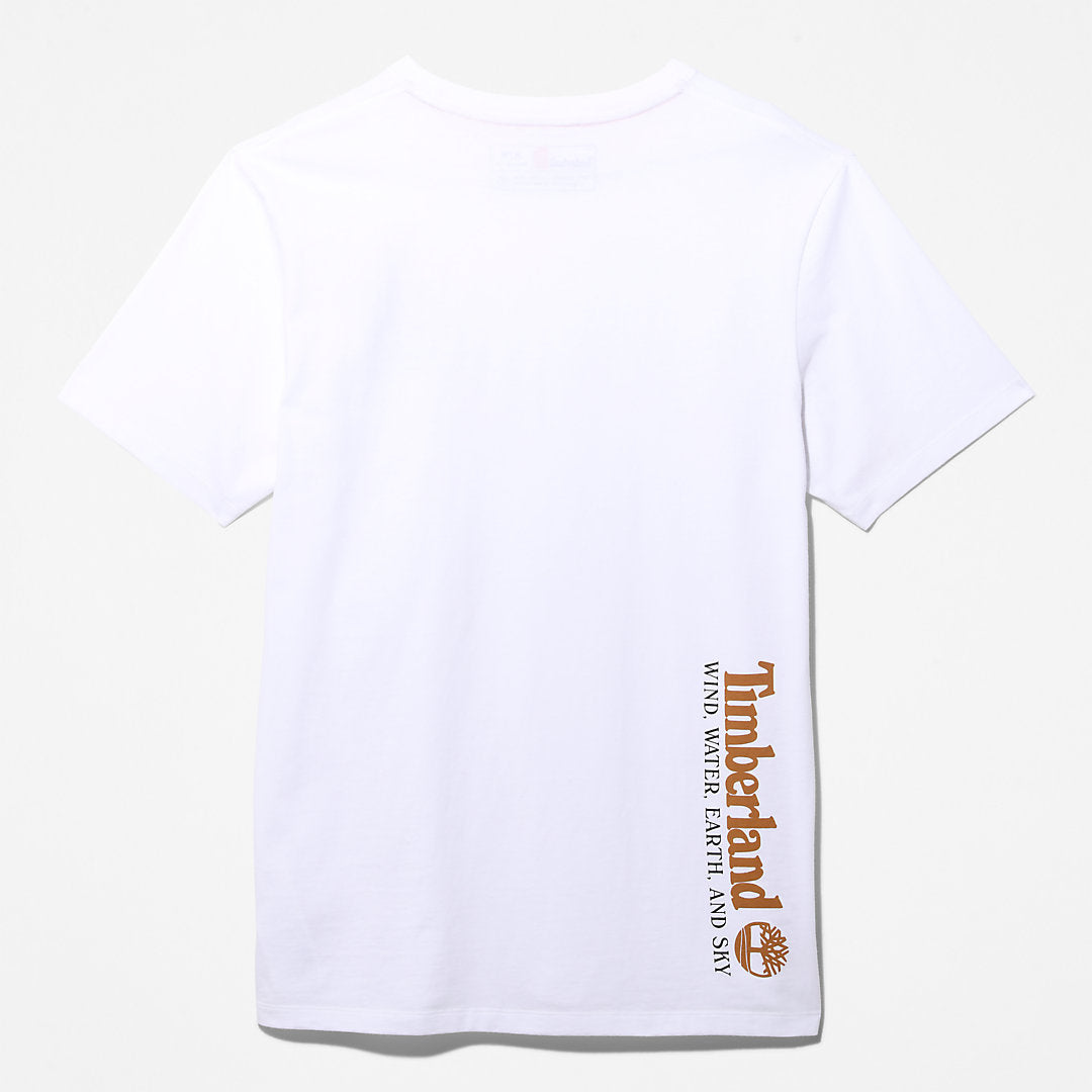 Wind, Water, Earth and Sky™ T-Shirt for Men in White Timberland Outlet
