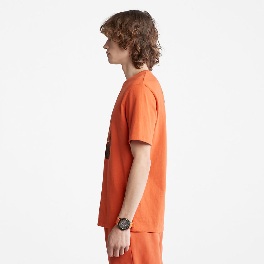 Outdoor Archive T-Shirt for Men in Orange Timberland On Sale