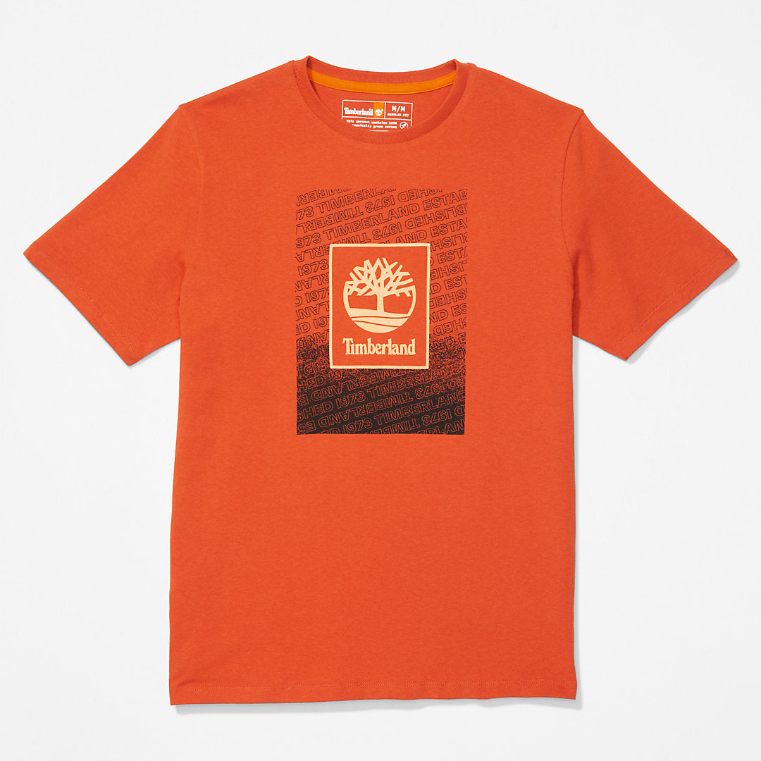Outdoor Archive T-Shirt for Men in Orange Timberland On Sale