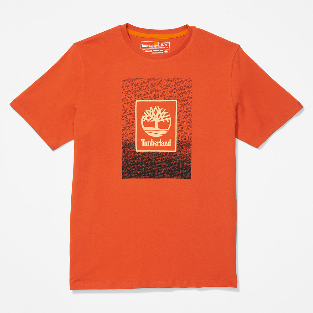 Outdoor Archive T-Shirt for Men in Orange Timberland On Sale