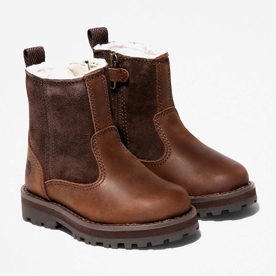 Courma Kid Warm Boot for Toddler in Dark Brown Timberland US