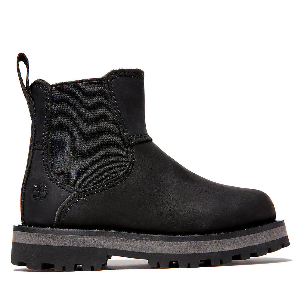 Courma Kid Chelsea Boot for Toddler in Black Timberland Outlet