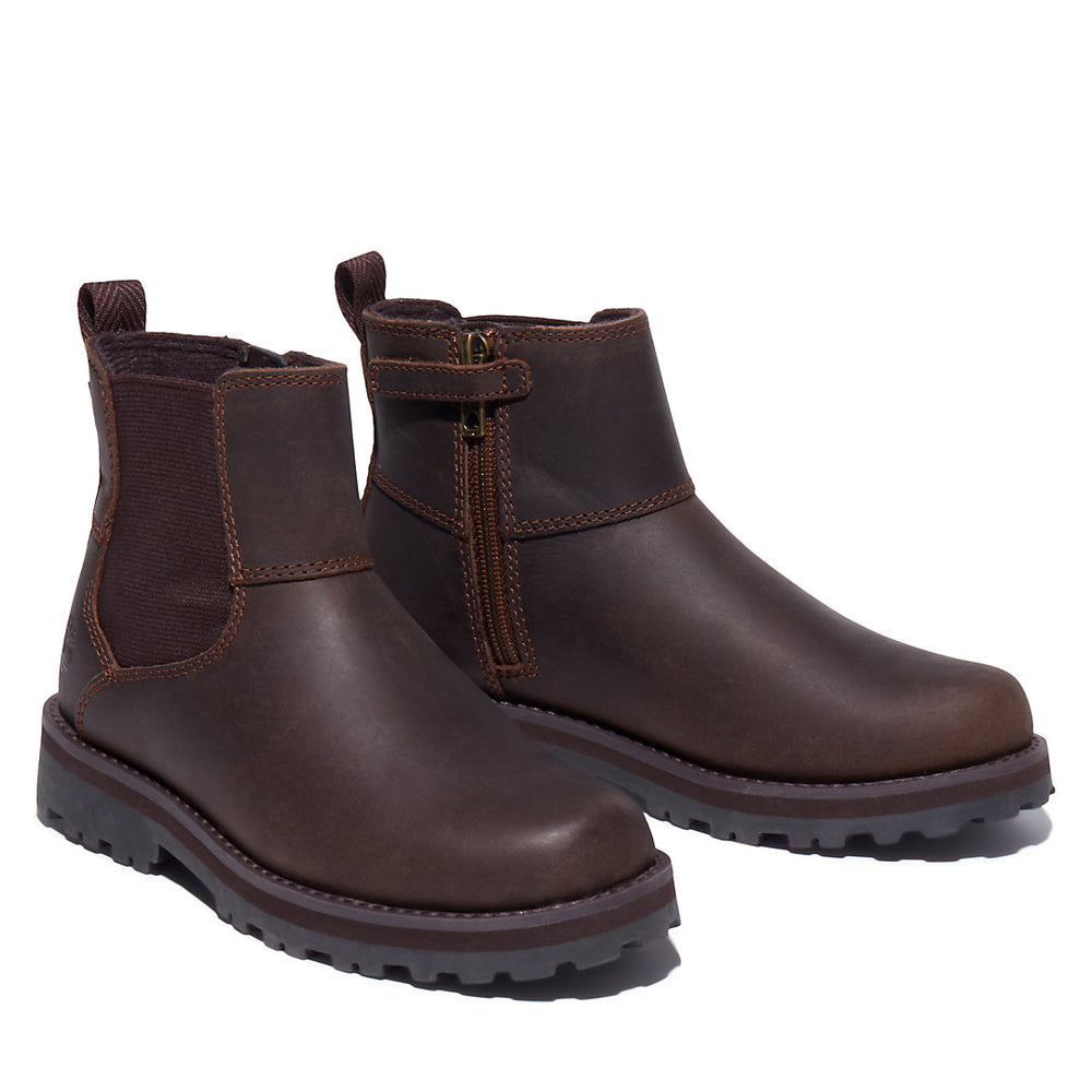 Courma Kid Chelsea Boot for Junior in Dark Brown Timberland Outlet