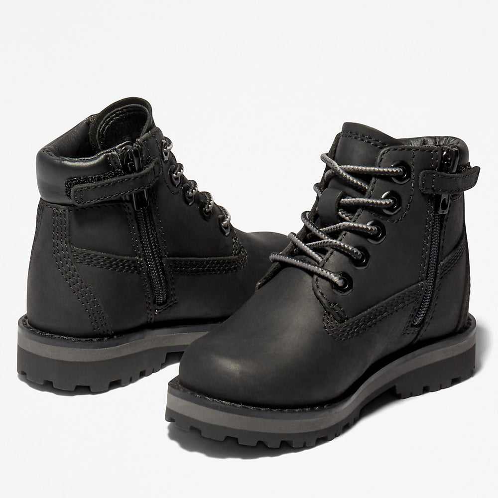 Courma Kid 6 Inch Boot for Toddler in Black Timberland For Sale