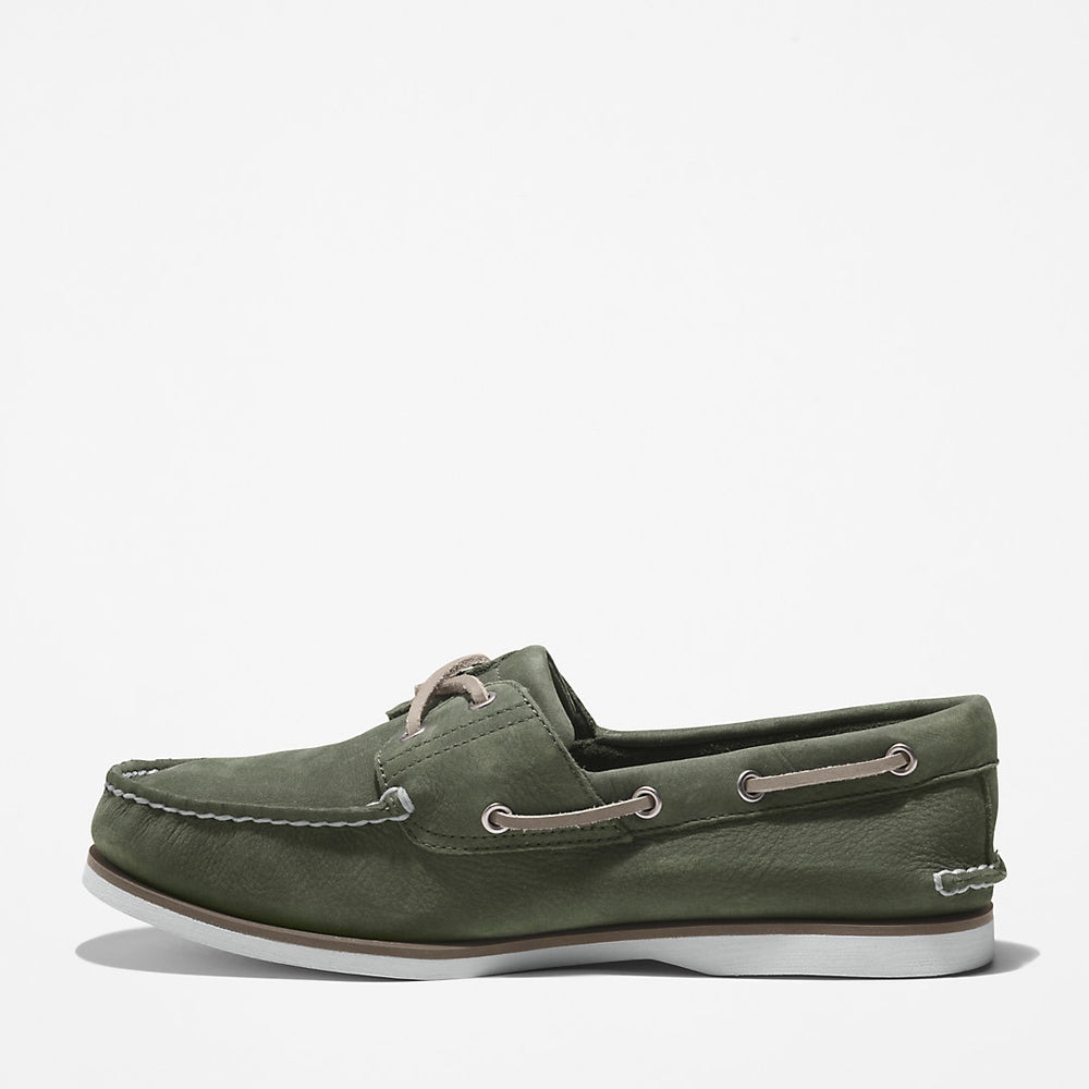 Timberland® 2-Eye Classic Boat Shoe for Men in Dark Green Timberland Online