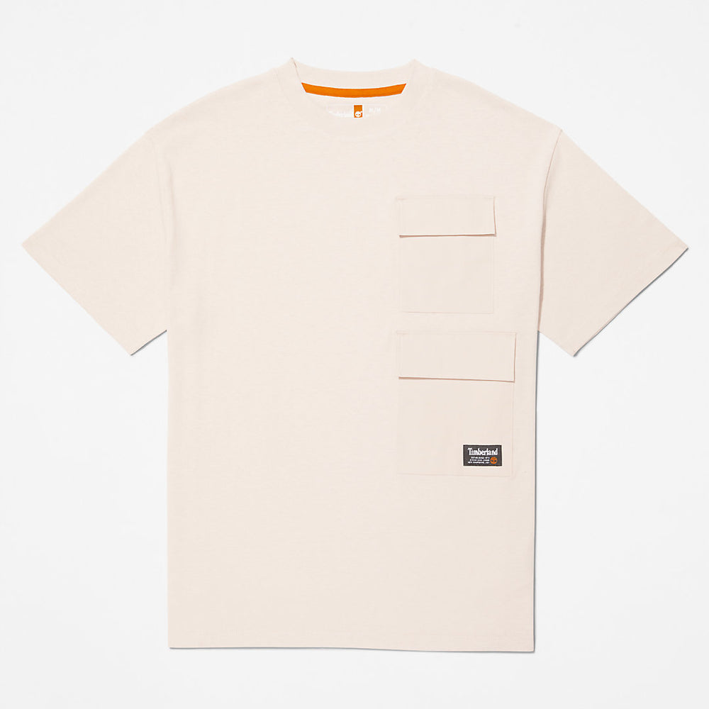 Progressive Utility Multi-pocket T-Shirt for Men in Pink Timberland Outlet