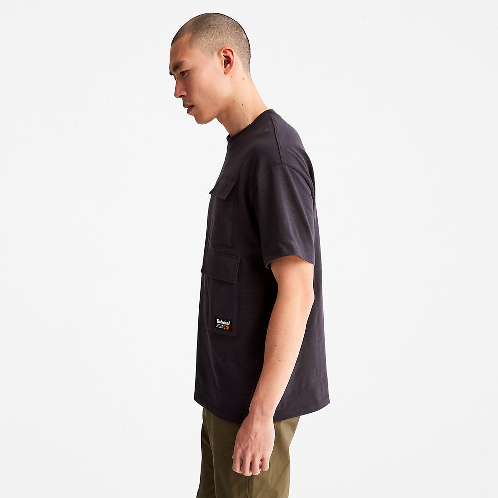 Progressive Utility Multi-pocket T-Shirt for Men in Black Timberland Online