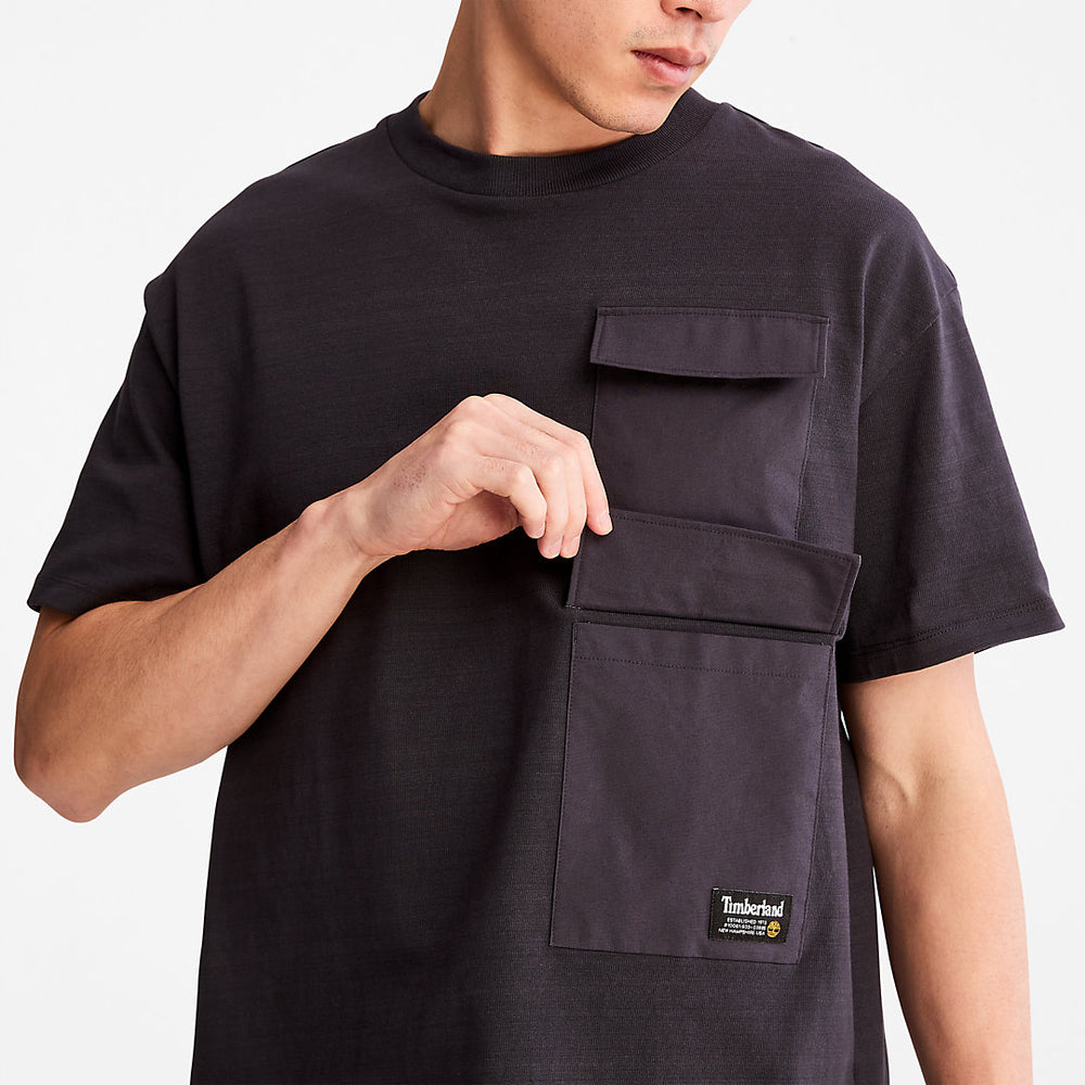 Progressive Utility Multi-pocket T-Shirt for Men in Black Timberland Online