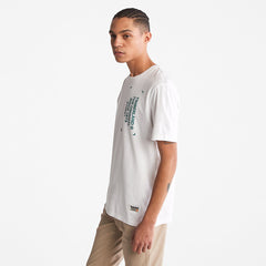 Progressive Utility Graphic T-Shirt for Men in White Timberland For Sale