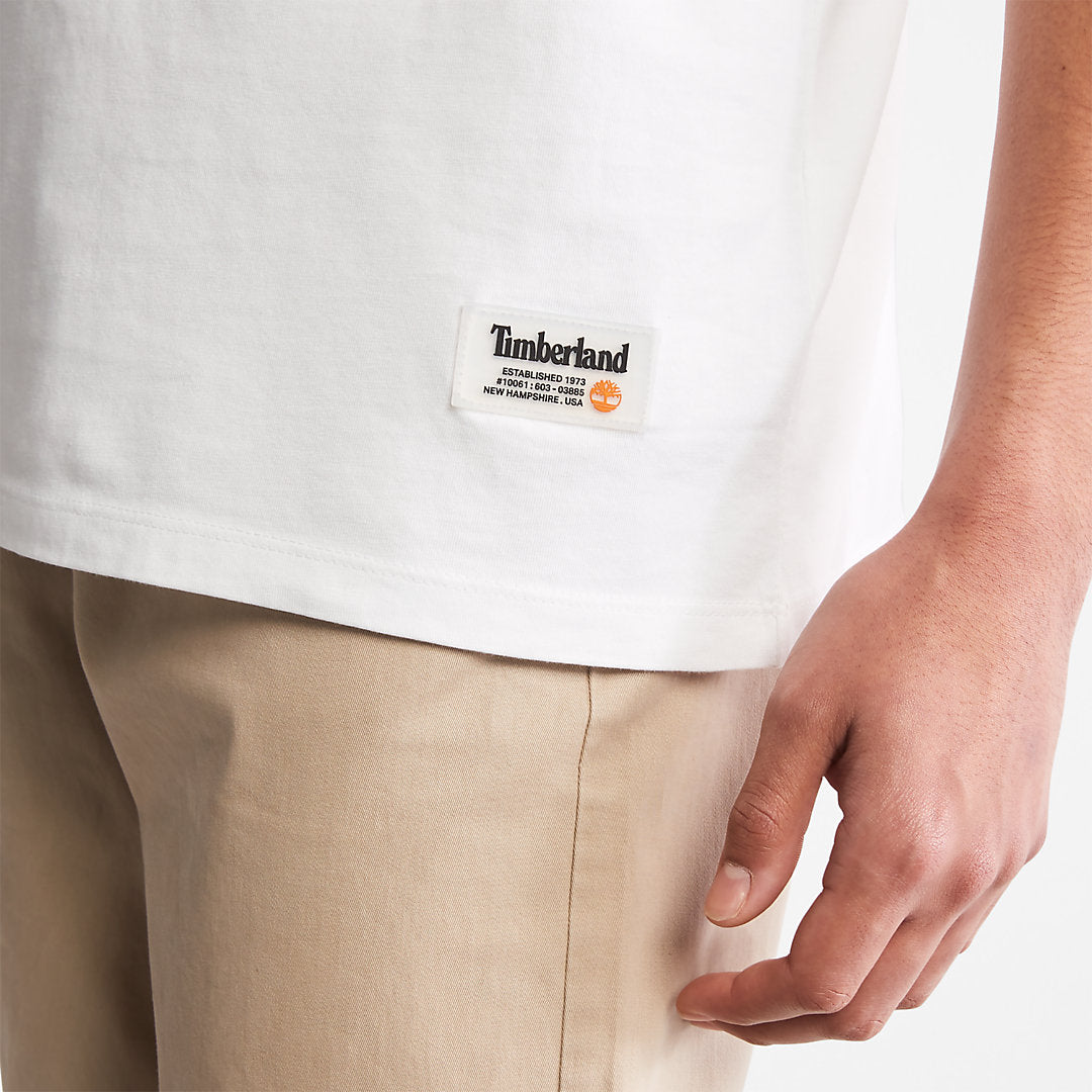 Progressive Utility Graphic T-Shirt for Men in White Timberland For Sale