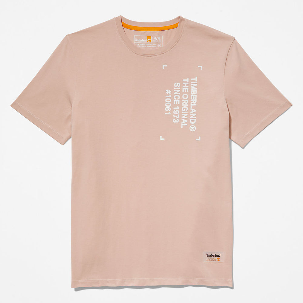 Progressive Utility Graphic T-Shirt for Men in Pink Timberland Outlet