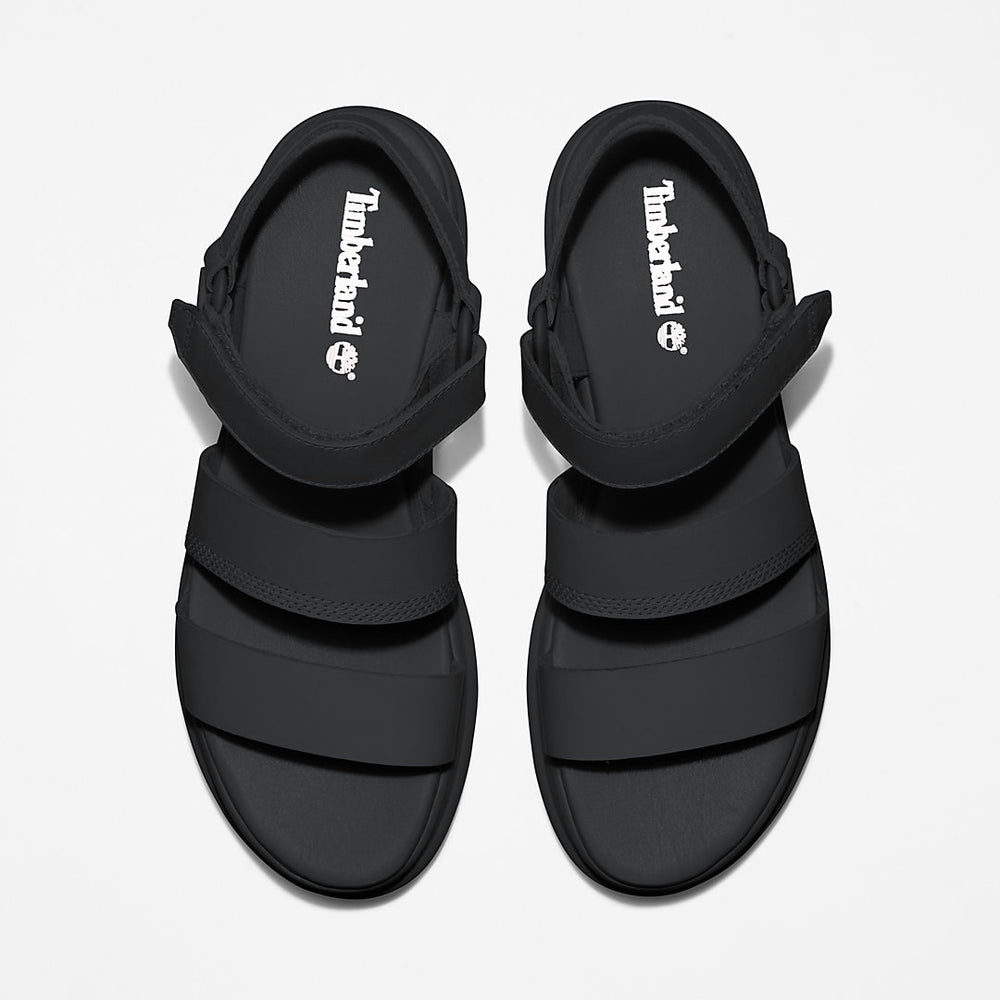 London Vibe Ankle-Strap Sandal for Women in Black Timberland Discount