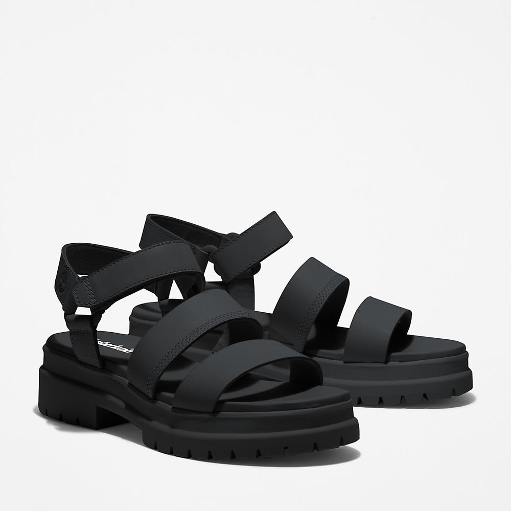 London Vibe Ankle-Strap Sandal for Women in Black Timberland Discount