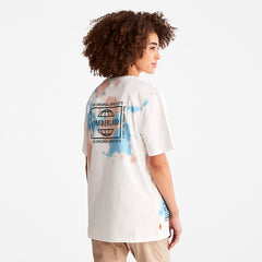 Paint Graphic T-Shirt for Men in White Timberland Sale