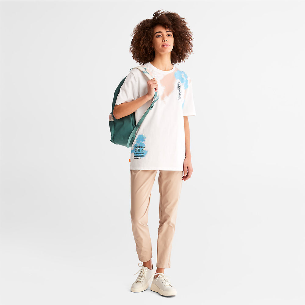 Paint Graphic T-Shirt for Men in White Timberland Sale