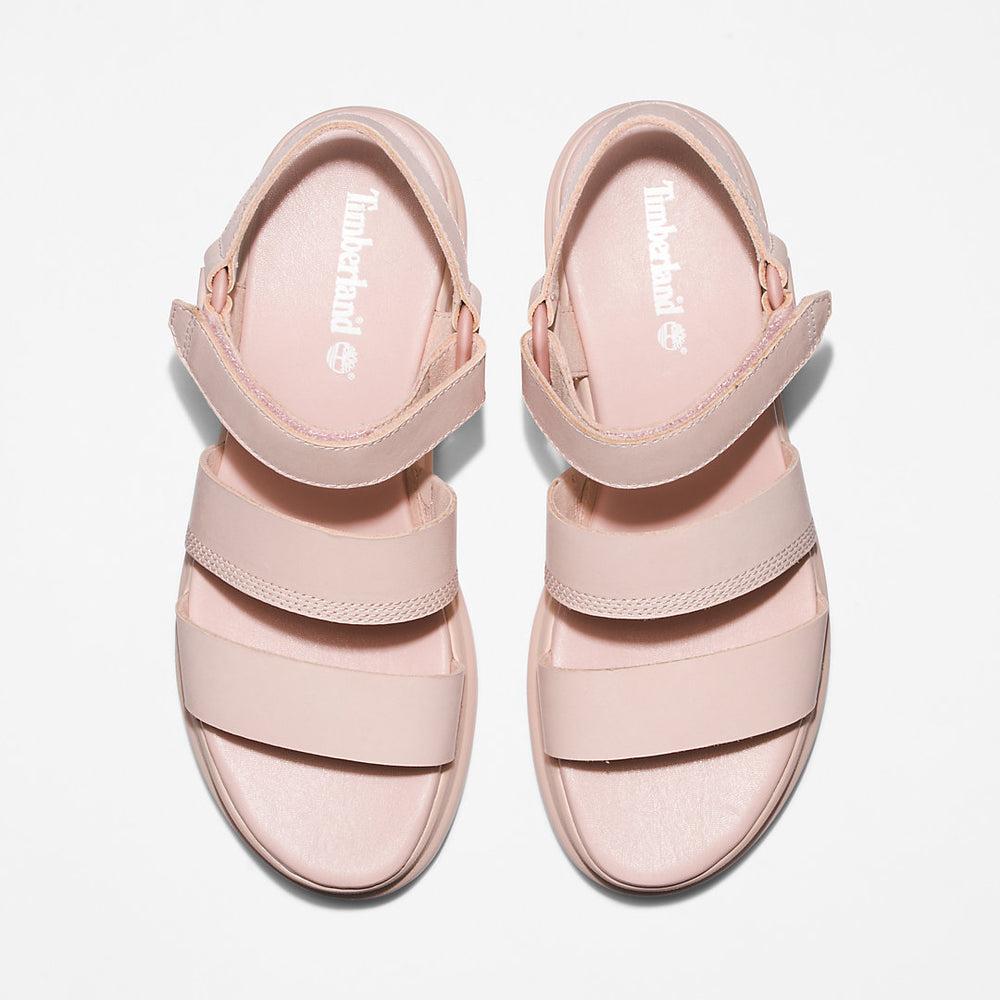 London Vibe Ankle-Strap Sandal for Women in Light Pink Timberland US