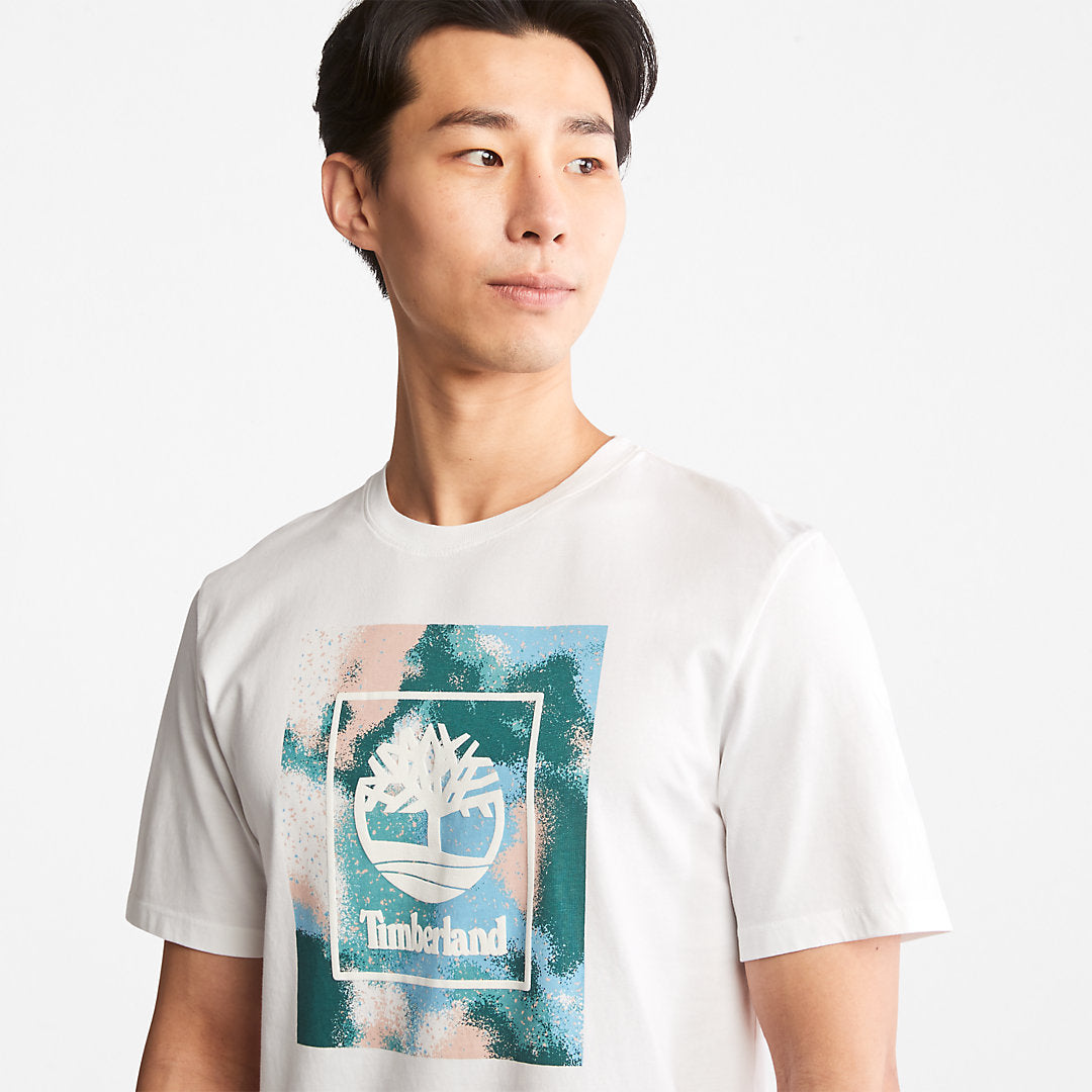 Storytelling Logo T-Shirt for Men in White Timberland US