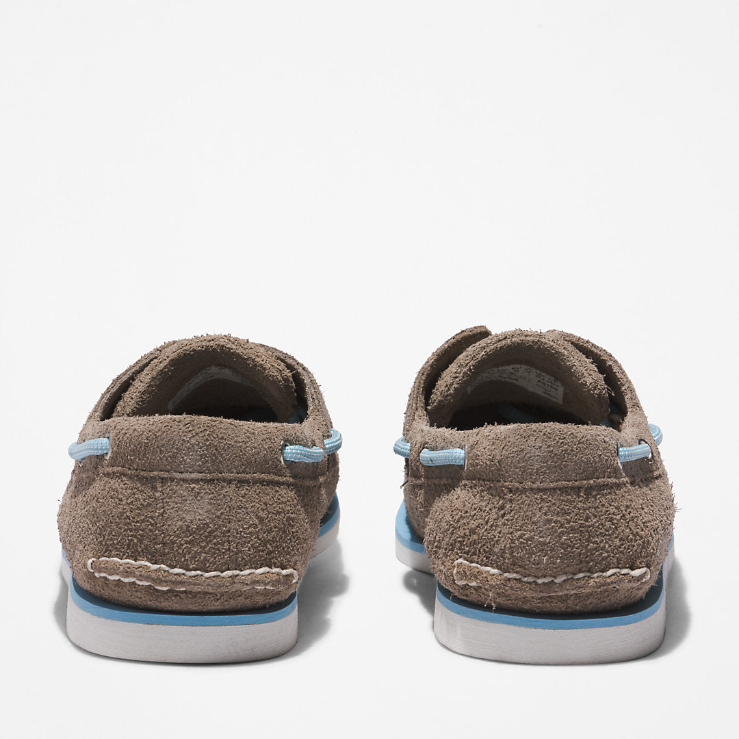 Timberland® 2-Eye Classic Boat Shoe for Men in Medium Grey Timberland Outlet