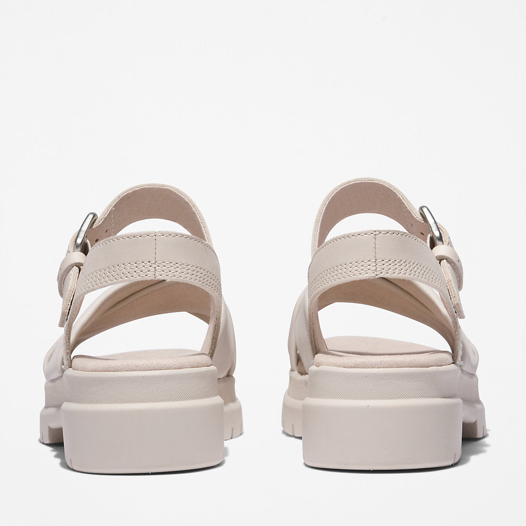 London Vibe Ankle-strap Sandal for Women in White Timberland Outlet