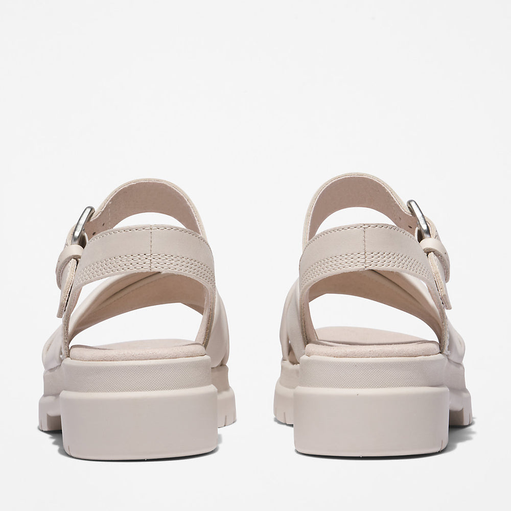 London Vibe Ankle-strap Sandal for Women in White Timberland Outlet