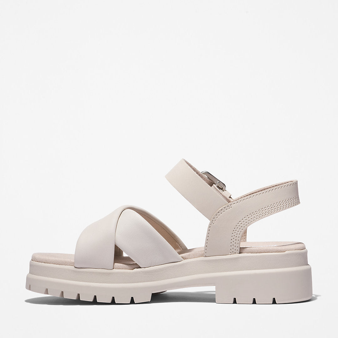 London Vibe Ankle-strap Sandal for Women in White Timberland Outlet