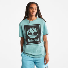 Tree Logo T-Shirt for All Gender in Teal Timberland Sale