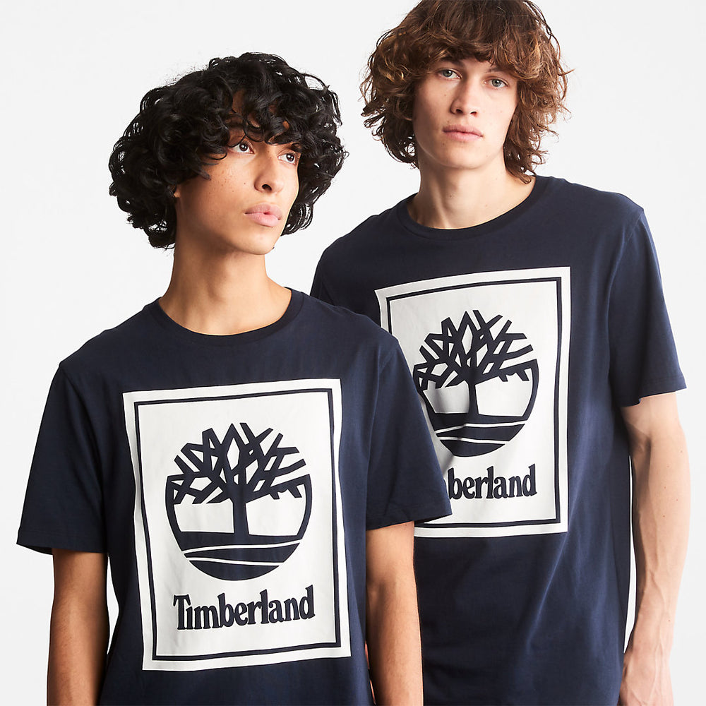 Tree Logo T-Shirt for All Gender in Navy Timberland On Sale