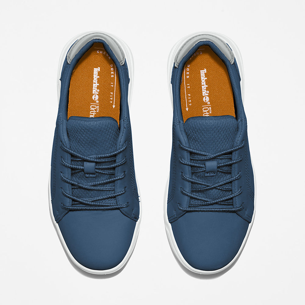 Seneca Bay Leather Trainer for Kids in Blue Timberland Online