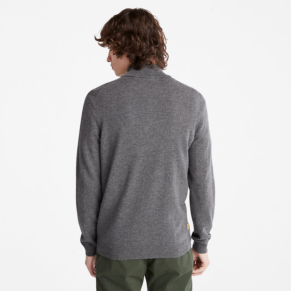 Cohas Brook Zip-neck Sweater for Men in Dark Grey Timberland On Sale