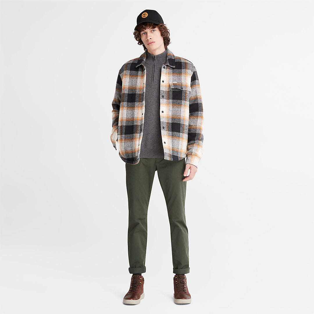 Cohas Brook Zip-neck Sweater for Men in Dark Grey Timberland On Sale