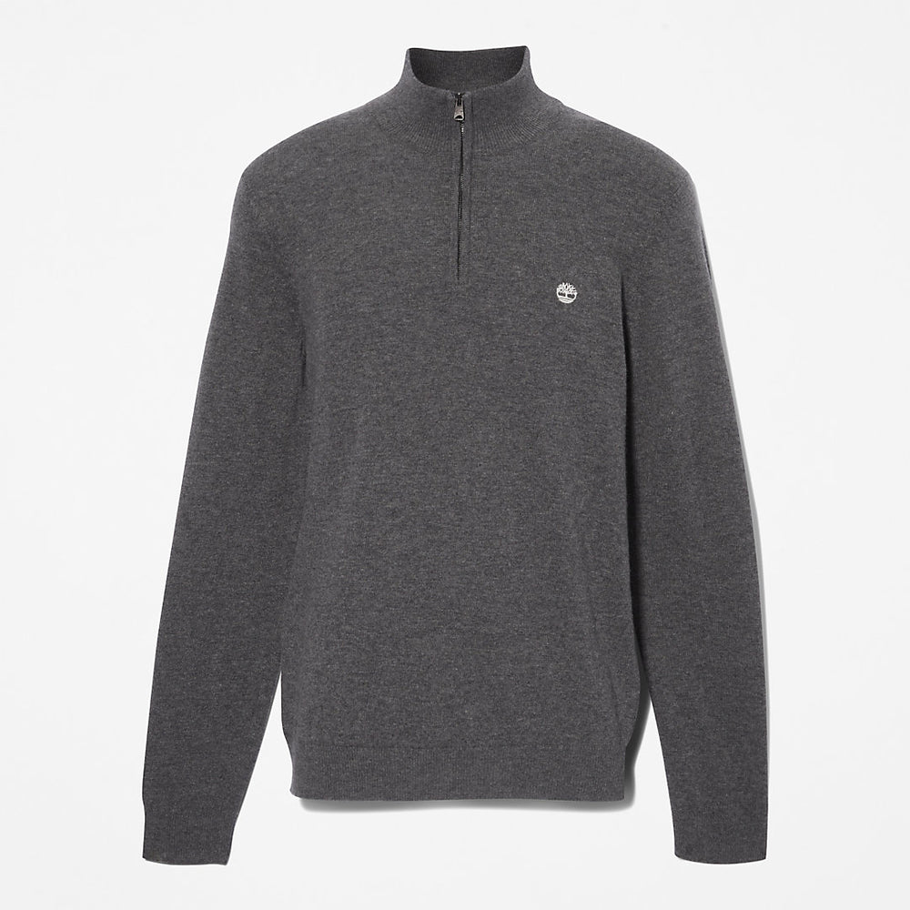 Cohas Brook Zip-neck Sweater for Men in Dark Grey Timberland On Sale