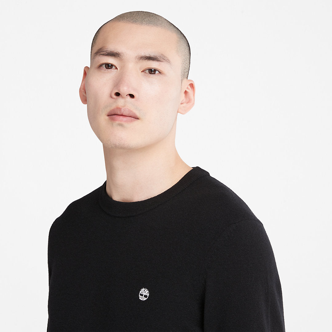 Cohas Brook Crewneck Sweater for Men in Black Timberland Outlet