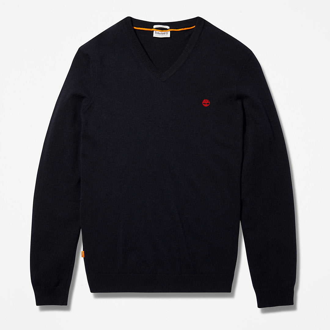Cohas Brook V-Neck Sweater for Men in Navy Timberland For Sale