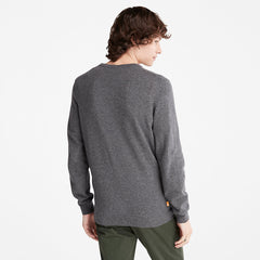 Cohas Brook V-Neck Sweater for Men in Dark Grey Timberland Outlet