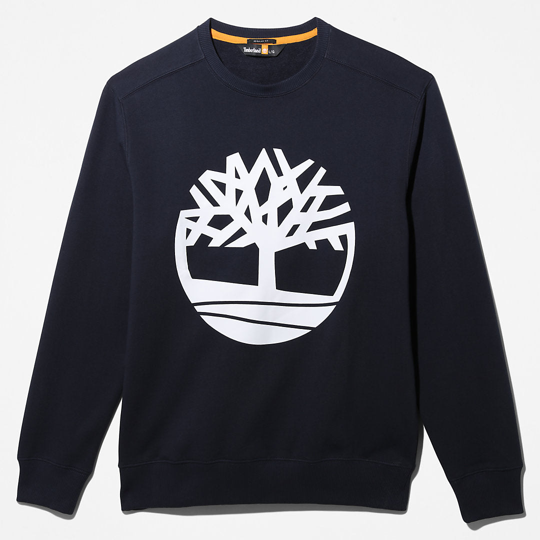 Core Tree Logo Sweatshirt for Men in Navy Timberland On Sale
