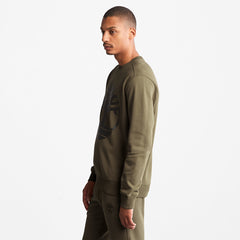 Timberland® Tree-Logo Sweatshirt for Men in Dark Green Timberland US