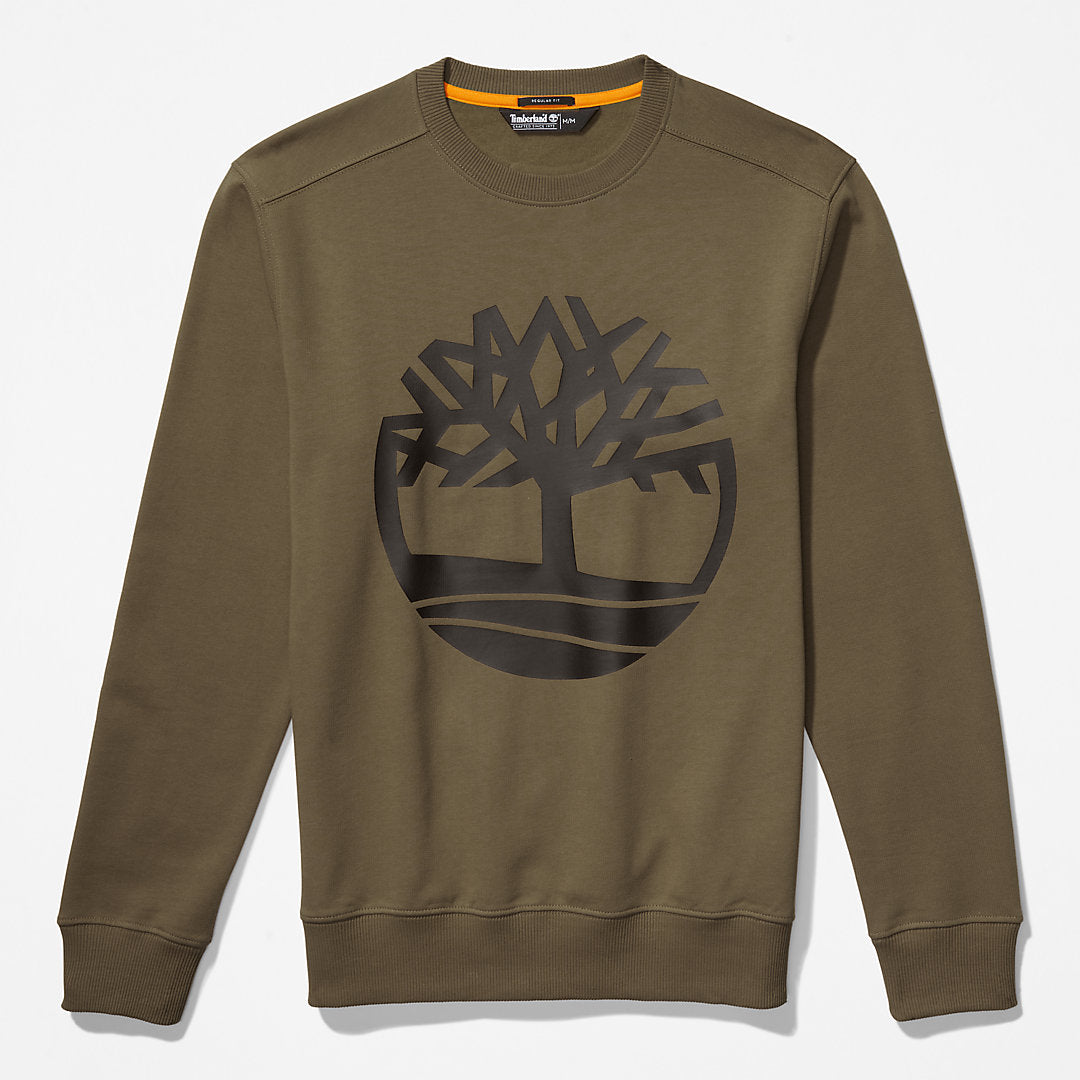 Timberland® Tree-Logo Sweatshirt for Men in Dark Green Timberland US
