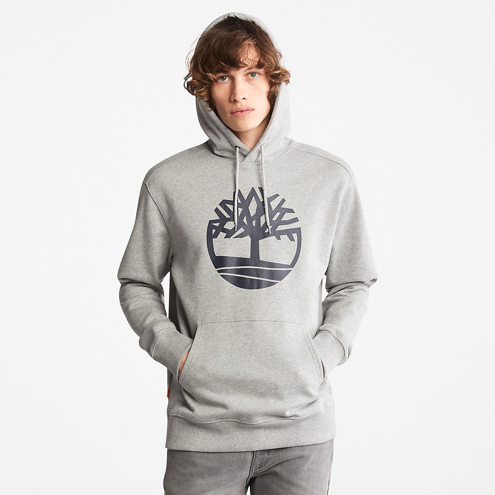 Core Tree Logo Hoodie for Men in Grey Timberland For Sale