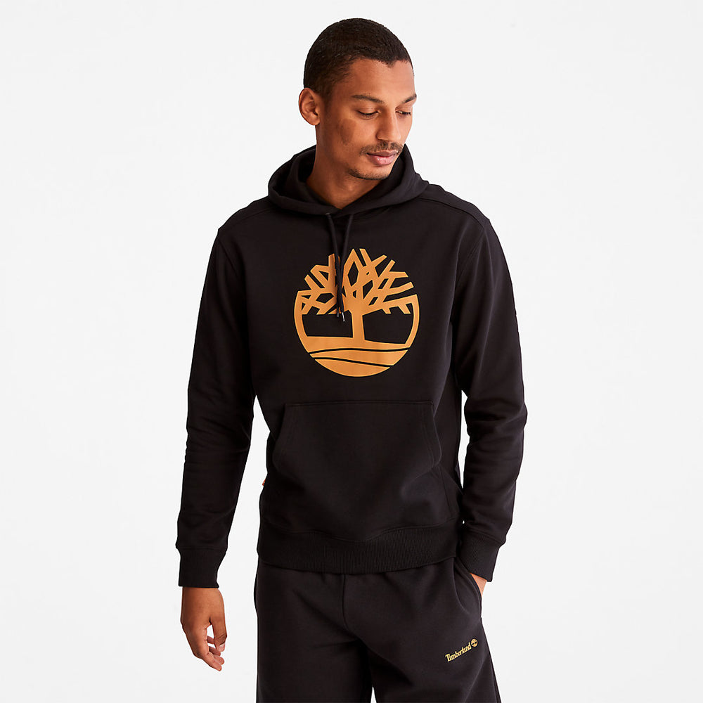 Timberland® Tree-Logo Hoodie for Men in Black Timberland For Sale