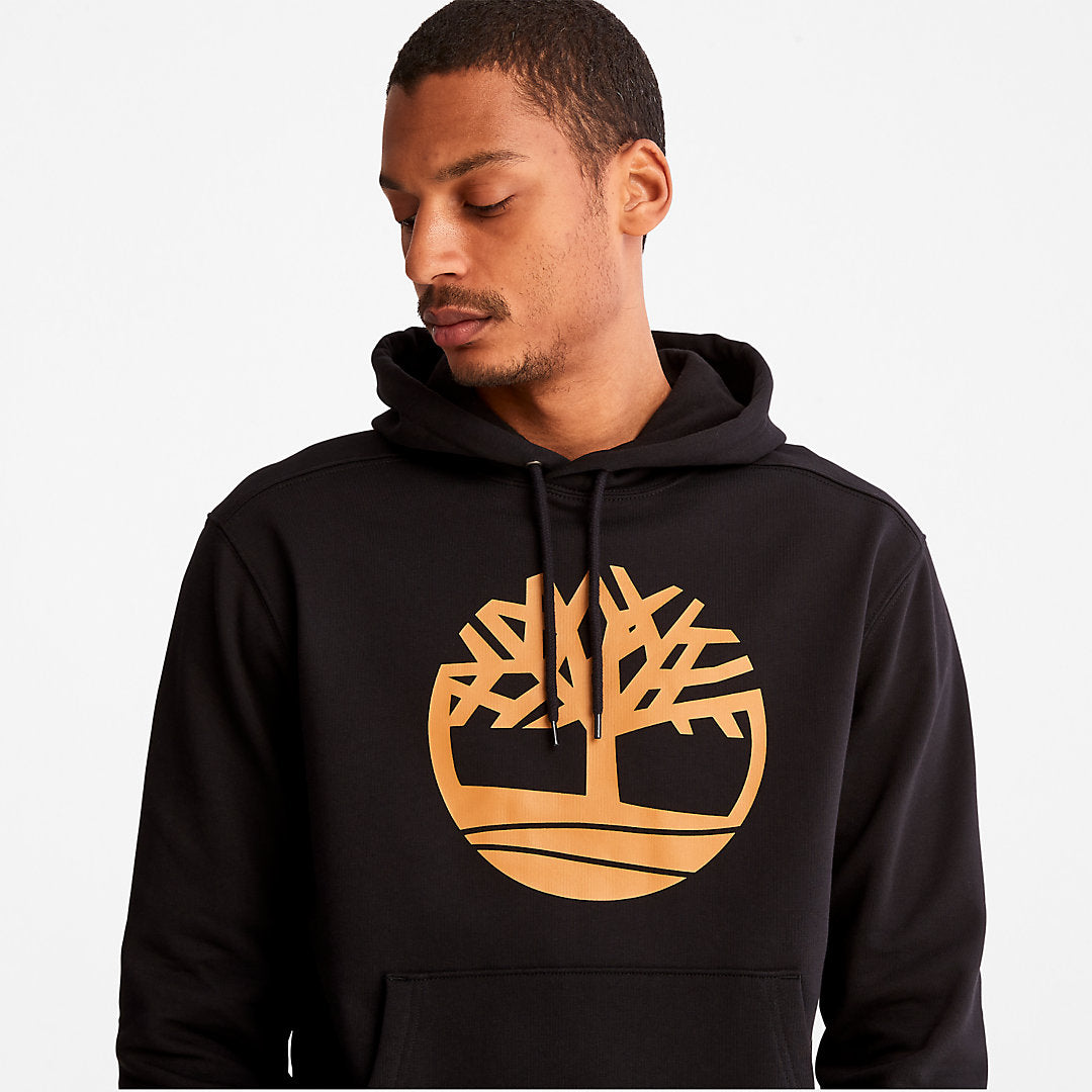 Timberland® Tree-Logo Hoodie for Men in Black Timberland For Sale