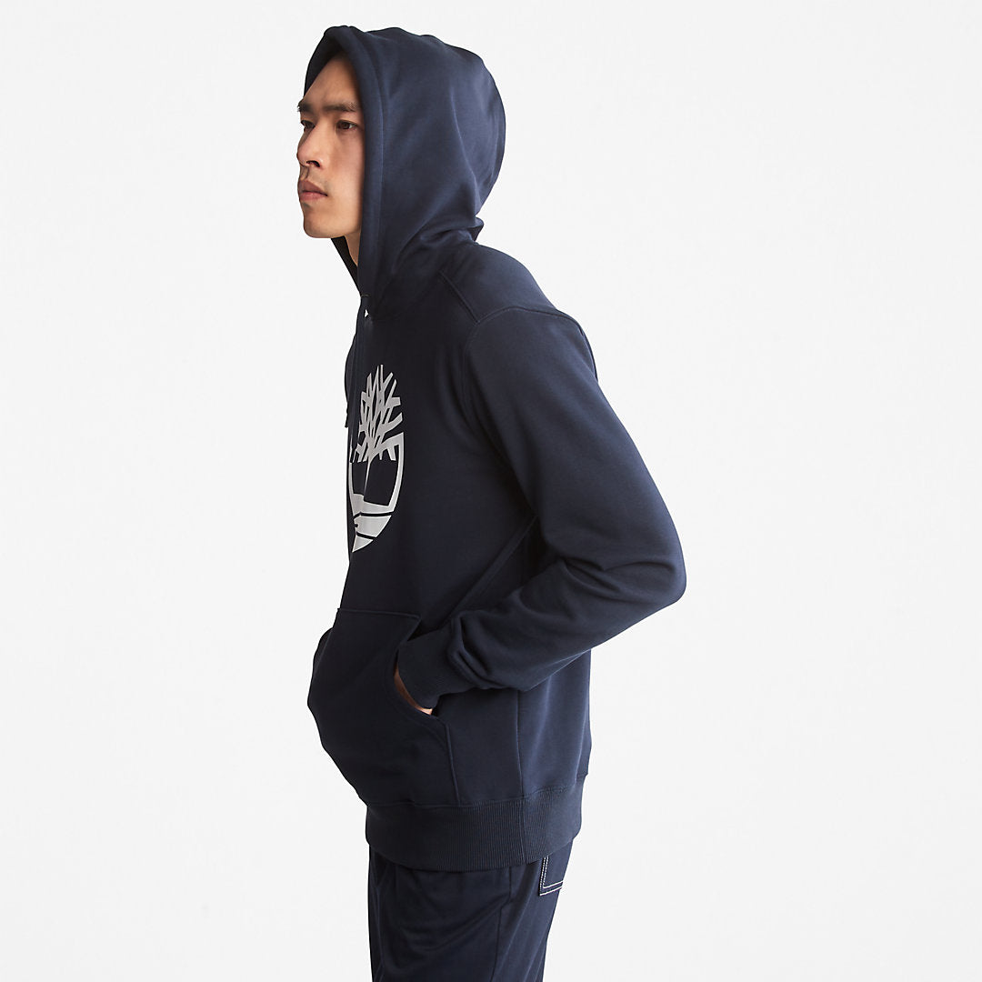 Core Tree Logo Hoodie for Men in Navy Timberland For Sale