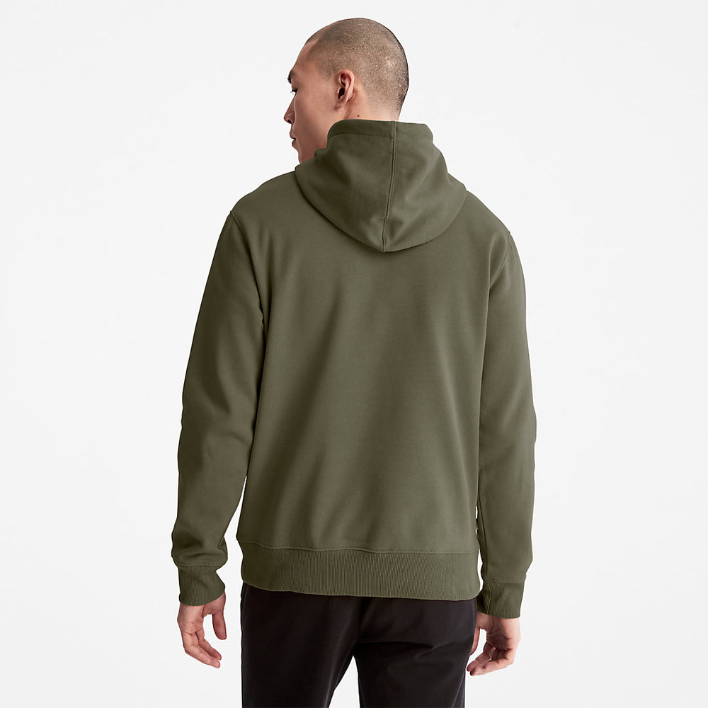 Timberland® Tree-Logo Hoodie for Men in Dark Green Timberland Outlet