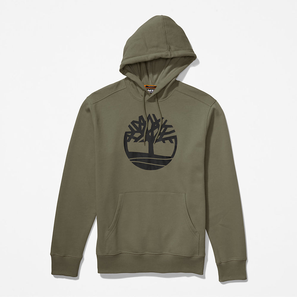 Timberland® Tree-Logo Hoodie for Men in Dark Green Timberland Outlet